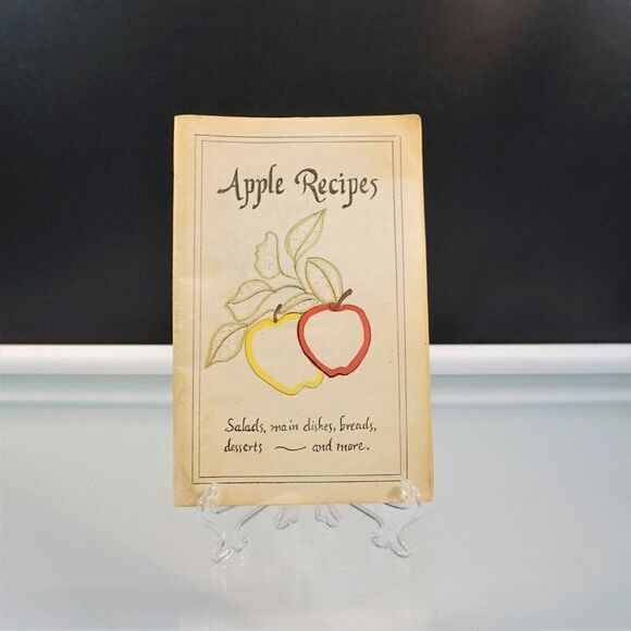 Apple Recipes Cookbook Dishes Salad Dessert Calligraphy Recipes Appleridge Stone - Picture 1 of 9